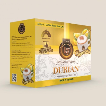 Cà phê hòa tan Cappuccino Sầu Riêng